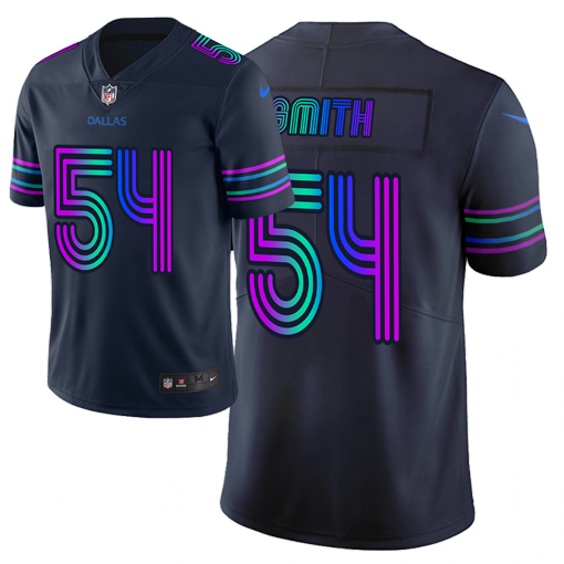Men's Dallas Cowboys #54 Jaylon Smith Navy 2019 City Edition Limited Stitched NFL Jersey